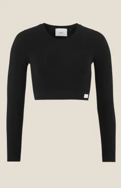 Collective Rib Cropped Ls Top W*Craft Sportswear New