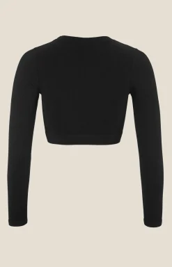 Collective Rib Cropped Ls Top W*Craft Sportswear New