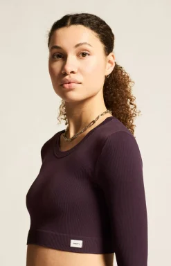 Collective Rib Cropped Ls Top W*Craft Sportswear Online