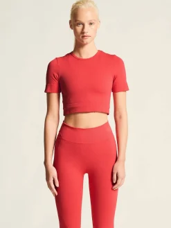 Collective Seamless Cropped SS Top W*Craft Sportswear New